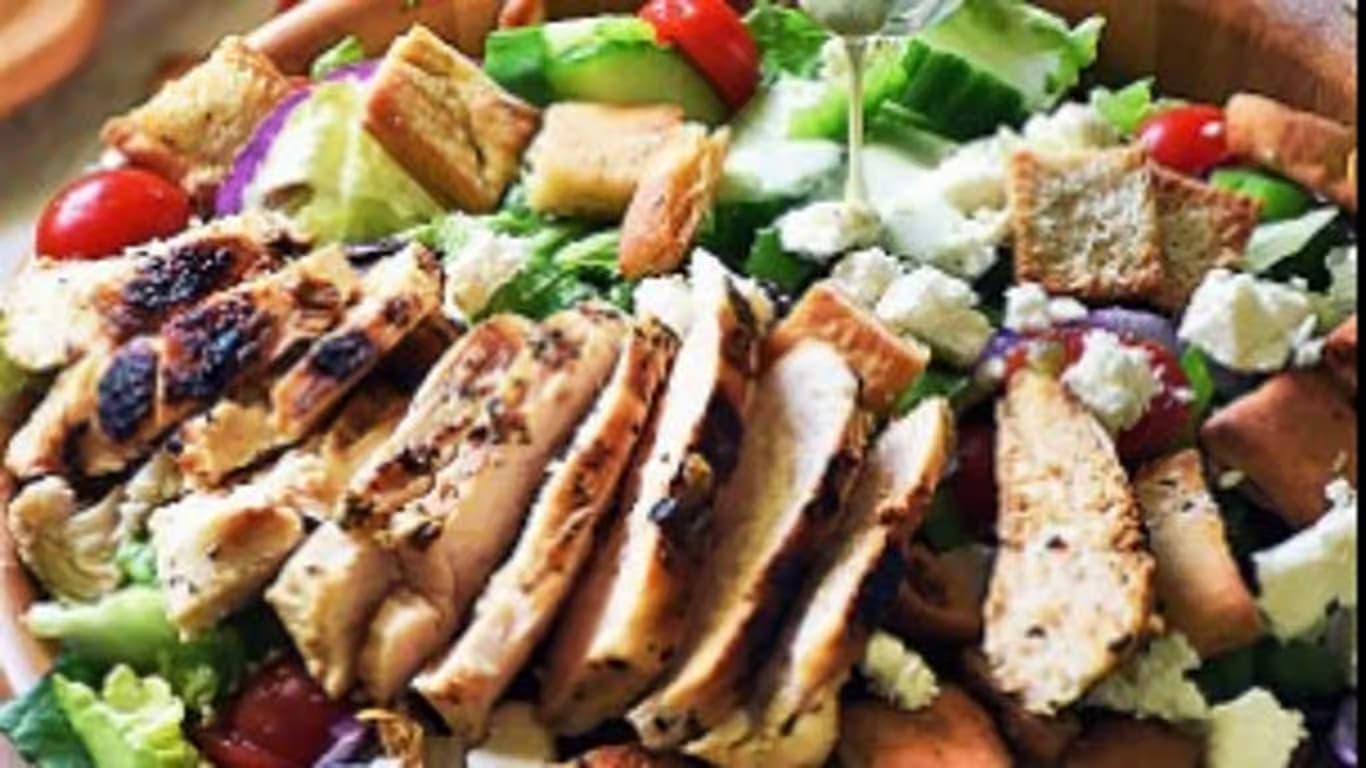 Grilled Chicken over Salad