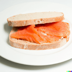 Individual Salmon Sandwich