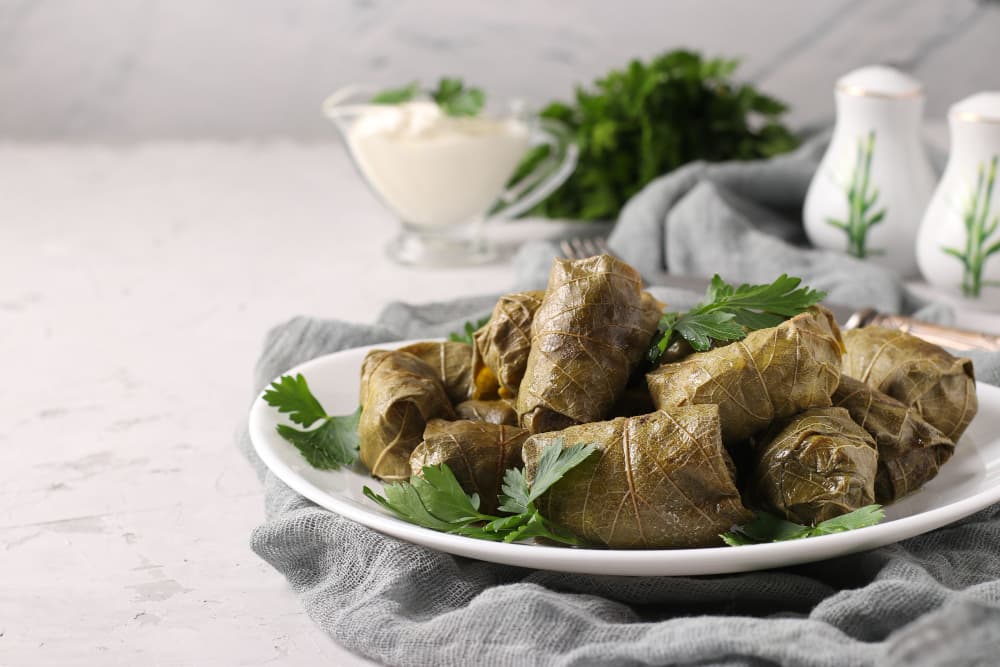 Stuffed Grape Leaves (8)