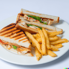 Grilled Chicken Breast Triple Decker Sandwich (#7)