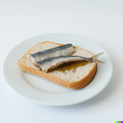 Individual Can Sardine Sandwich