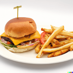 Cheeseburger Club Sandwich (#9)