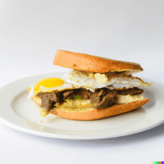 Gyro & Egg Sandwich