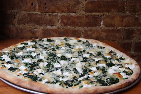 Spinach Bianca Pizza