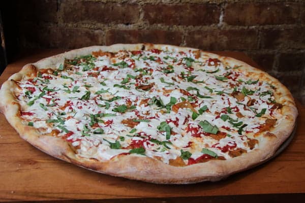 Eggplant Parmigiana Pizza