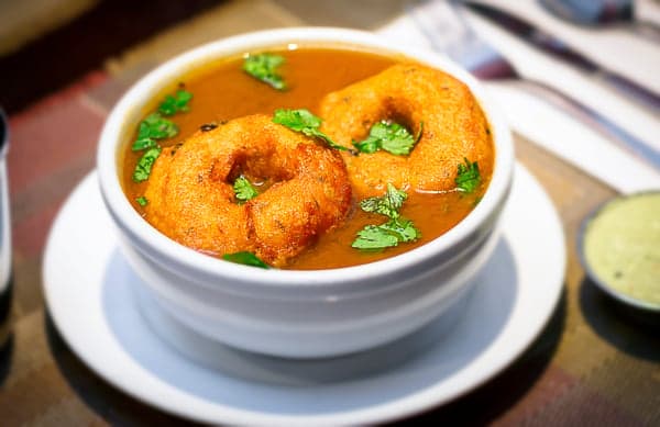 10. Rasam Vada/Sambar Vada