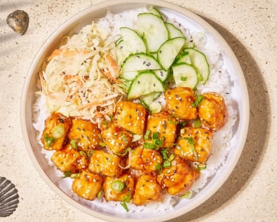 Crispy Garlic Tofu Bowl