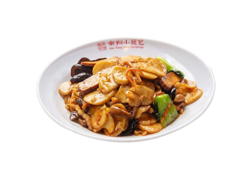 Vegetables Stir-Fried Rice Cakes