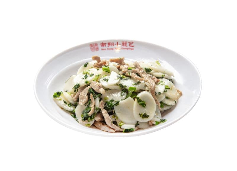 Shr Pork & Potherb Mustard Stir-Fr Rc Cakes